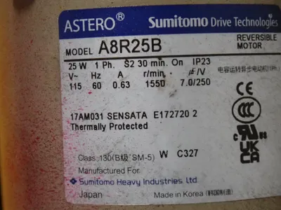 USED SR ENGINEERING CO ESY10J95.3800AFA3
