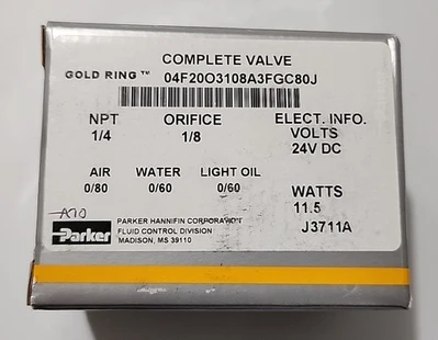 NEW Parker 04F20O3108A3FGC80J