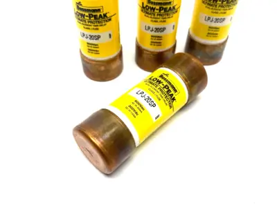 USED BUSSMANN LOW-PEAK TIME DELAY DUAL ELEMENT FUSE CLASS J