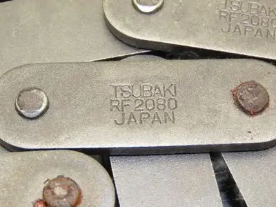 Tsubaki C-2080 Riveted Roller Chain 3" Double Pitch 10' Single Strand RF-2080