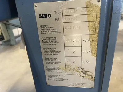 USED MBO B21-C 21” CONTINUOUS FEED 16 PAGE FOLDER
