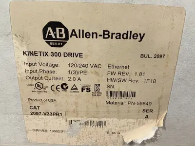 Used ALLENBRADLEY 2097V33PR1 Servo Drives Ohio US | HGR 24 #1545285