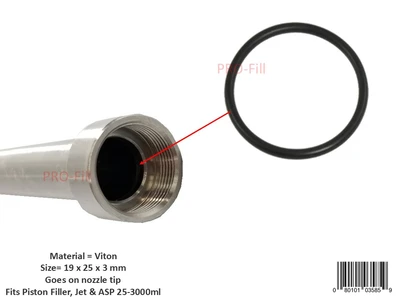 New | in-Stock PRO-FILL INC 25 X 30 X 3 MM SILICONE (JET & ASP 5000 ML) Parts & Accessories (Material Handling) California US | ProFill Inc #1567595