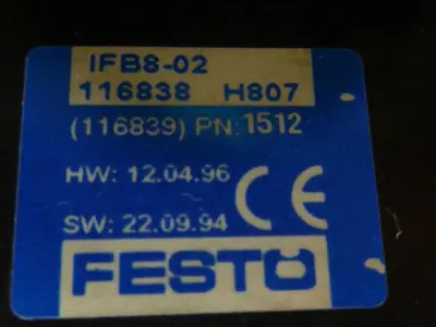 USED FESTO IFB8-02