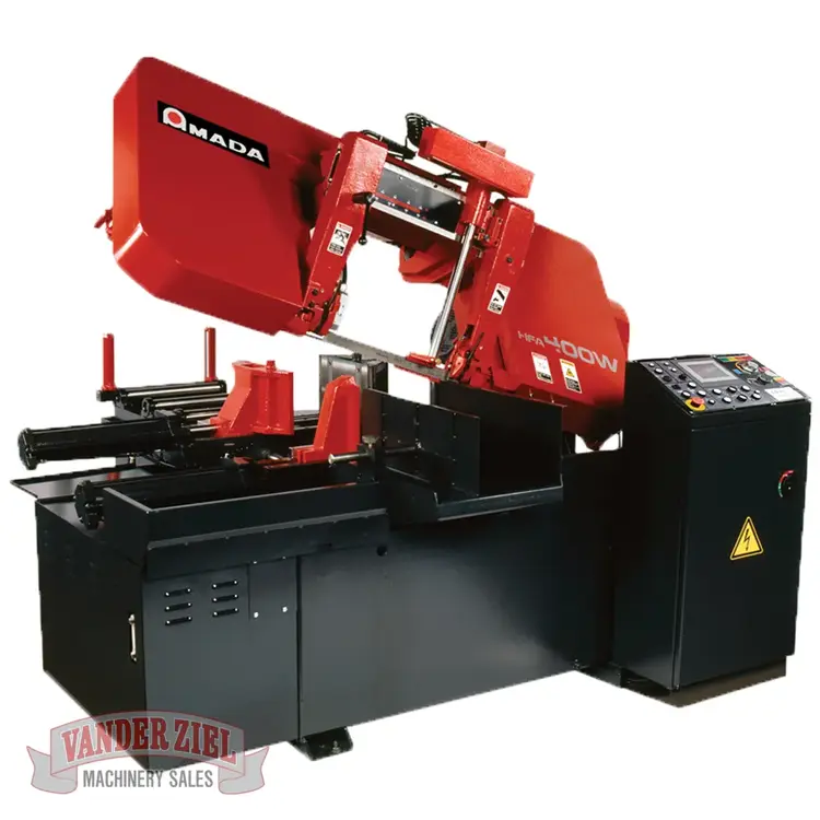 New | in-Stock AMADA AMADA HORIZONTAL SCISSOR STYLE SAW MODEL HFA400W Horizontal Band Saws Michigan US | Vander Ziel Machinery Sales #1262312