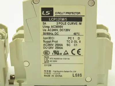 LS LCP32FM Circuit Breaker AC 240V DC 120A 50/60Hz Lot of 2
