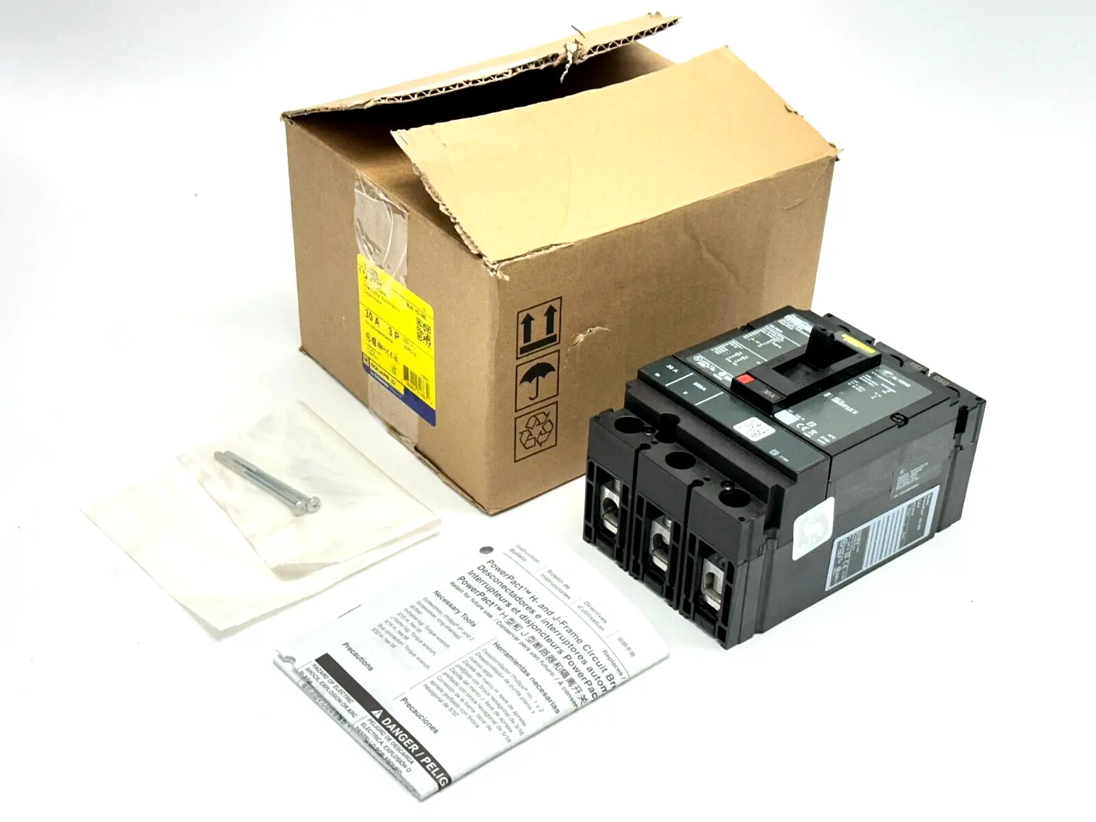 New | in-Stock Square D PowerPact Circuit Breaker 30A 600V 3P Circuit Breakers Michigan US | Maverick Industrial Sales #1389780