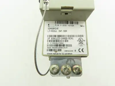 Siemens 1P 6SN1123-1AA00-0CA1 SIMODRIVE Servo Drive LT Module 6SN1118-0AD11-0AA1