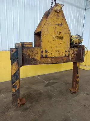 35,000 LB 17.5 TON X 18" TO 76" X 60"  OD BRADLEY CRANE MOTORIZED COIL GRAB: STOCK : STOCK 13234