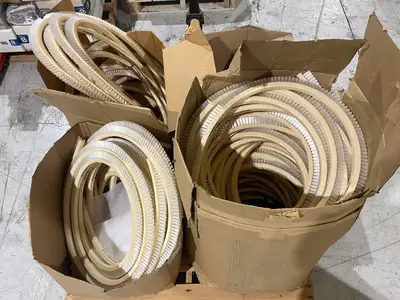 USED TANIS BRUSH V-BELT 1' X 1.614" OAT X .022" L NN X STAPLED
