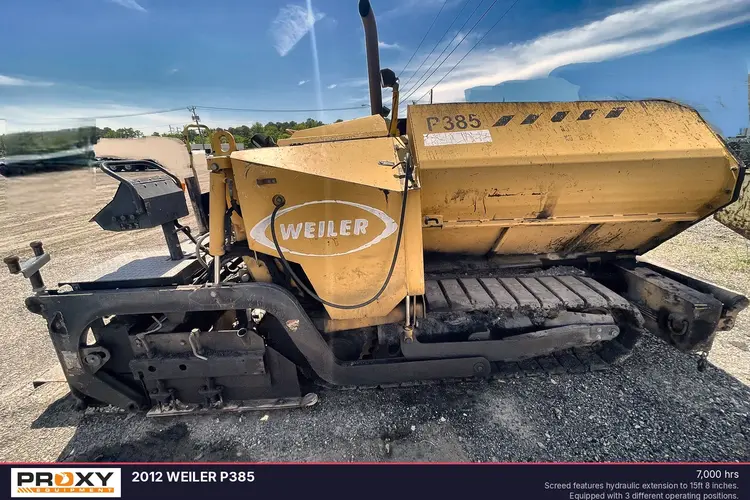 Used 2012 WEILER P385 Asphalt Pavers Louisiana US | Proxy Equipment #1378213