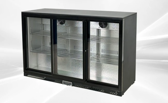 171-0256 Triple Slide Door Self Contained Back Bar Cooler