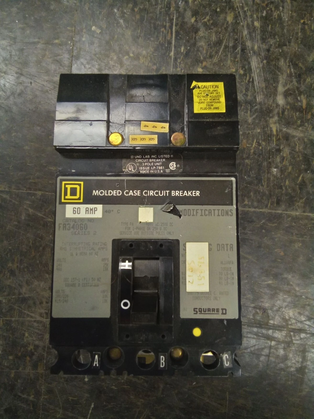 Used Square D FA34060 Misc Industrial Equipment Texas US | ISP Equipment Group #1318867