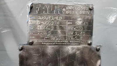 FALK ENCLOSED GEAR DRIVE SPEED REDUCER 5.643 RATIO 2090Y1-LD