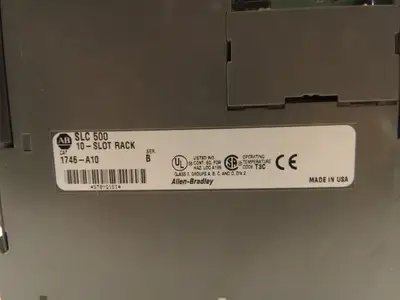 Allen Bradley 10-Slot Chassis Rack