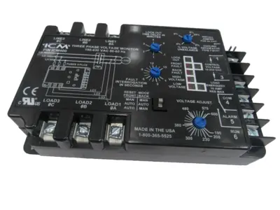NEW ICM CONTROLS ICM400 3 PHASE VOLTAGE MONITOR