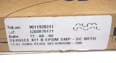 NEW ALFA LAVAL 9611920241 SERVIT KIT EPDM-SC