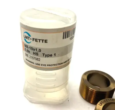 USED LMT FETTE THREAD ROLLING DIE HEAD INSERTS M8-10X1,0 0,6K HS