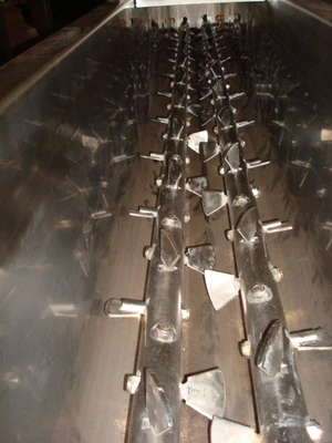 S/S Jktd Continuous Twin Screw Mixer Conveyor 3 Mt