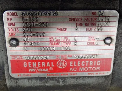 USED GENERAL ELECTRIC 5K215AN9131