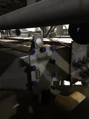 Spray dryer 7,000 lbs. Per hour evap. V-bottom dryer three nozzles #3653507