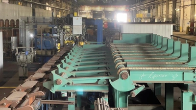 SMS SIMAC Two Roll Straightener, fully hydraulic with all the handlings, in condition of a new, just few run hours, POA