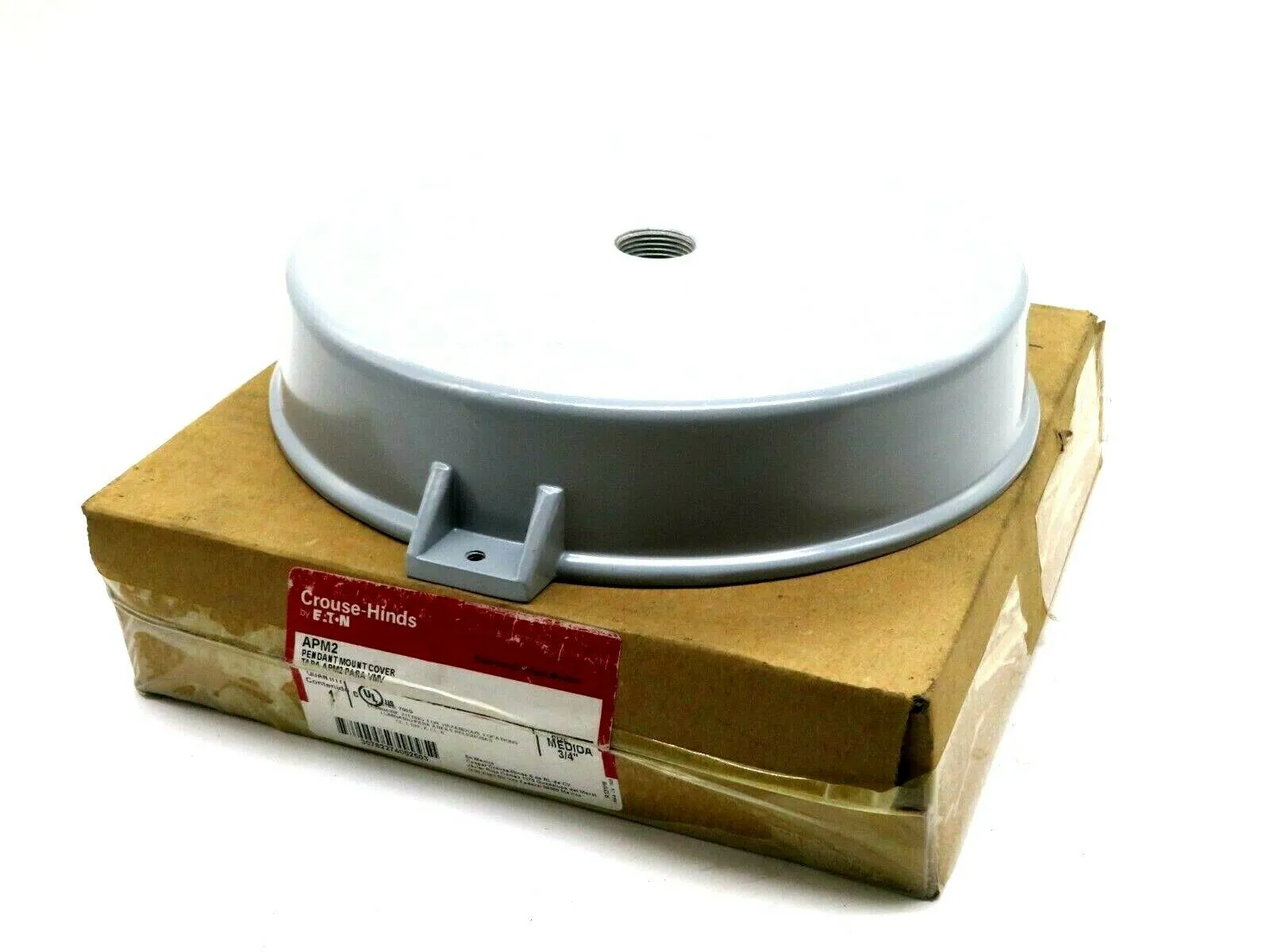 NEW EATON CROUSE HINDS APM2 PENDANT MOUNT COVER SIZE 3/4"