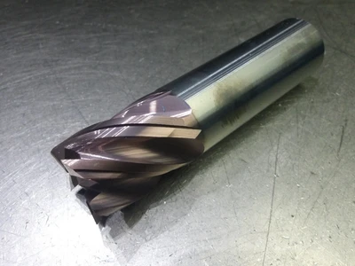 Kyocera/SGS 1" 5 Flute Carbide CR Endmill 1" Shank .01" R 38868 (LOC143A)