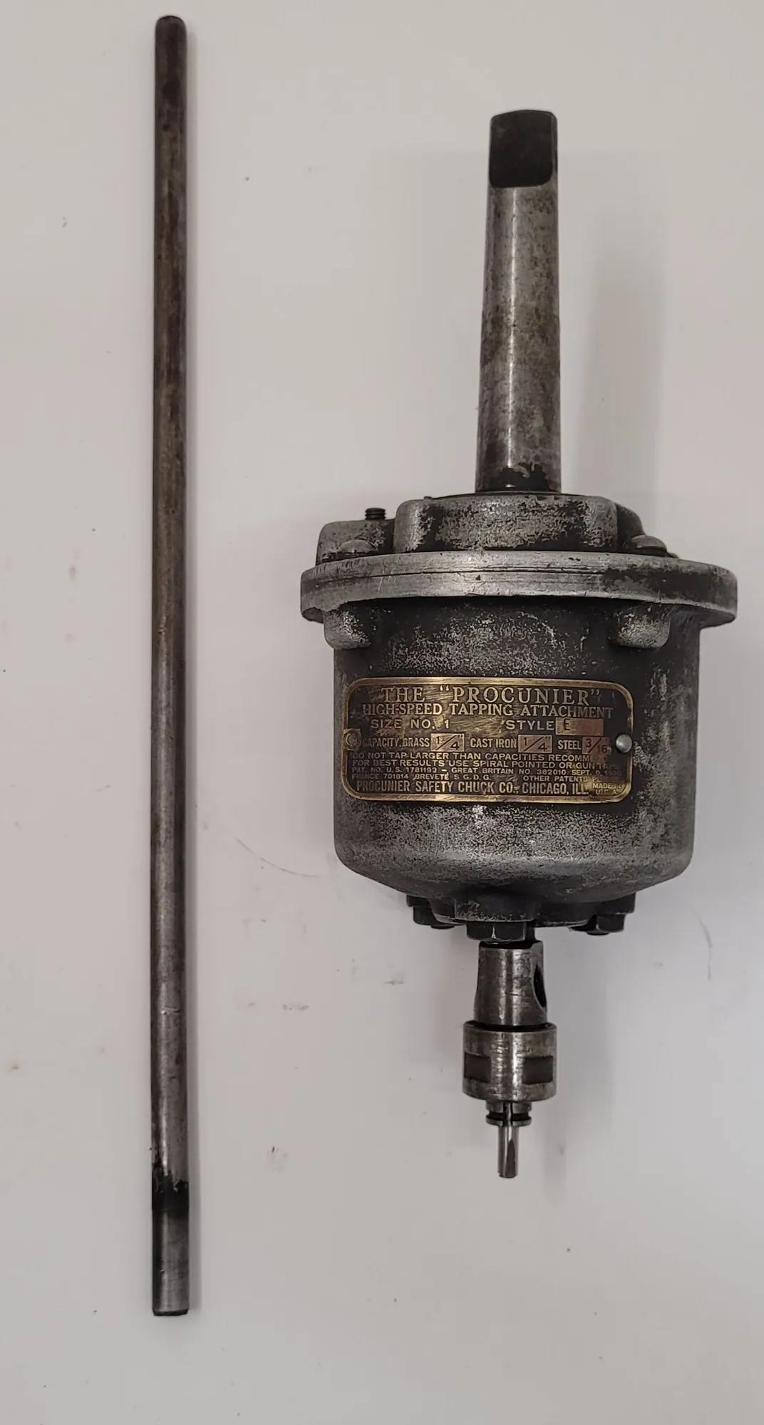 USED PROCUNIER #1 E Tapping Attachment
