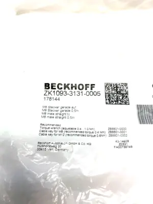New | in-Stock Beckhoff ZK1093-3131-0005 PLC Ethernet Equipment Michigan US | Maverick Industrial Sales #1487706