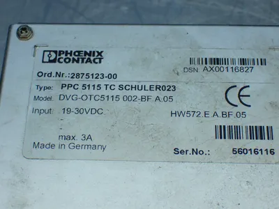 Used PHOENIX CONTACT DVGOTC5115 002BF Automation Control (HMI) Ohio US | HGR 24 #1095345