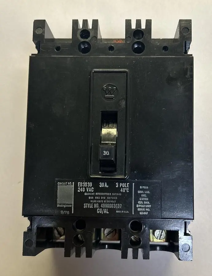 Used WESTINGHOUSE EB3030 Miscellaneous Equipment (Electrical & Power) Ohio US | Surplus Asset Holdings #1240144
