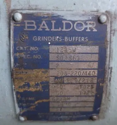 USED 1959 BALDOR 1215W