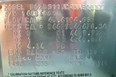 NEW Micro Motion F025 S113CQBAEZZZZ