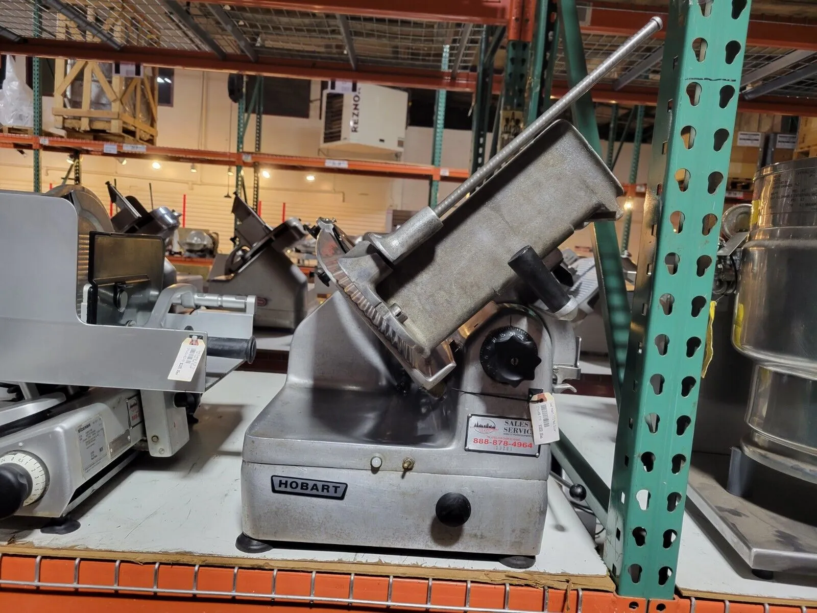 Refurb Hobart 1712 Meat Slicer – 12" Automatic Blade, Stainless & Aluminum, NSF/UL