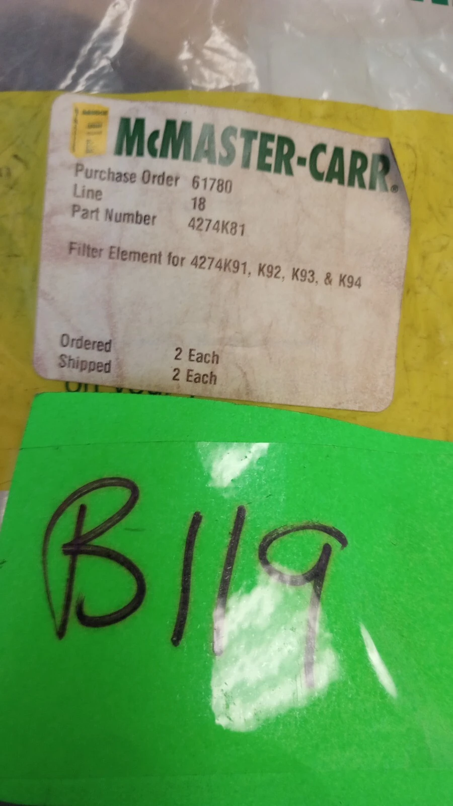 NEW McMaster-Carr 4274K81
