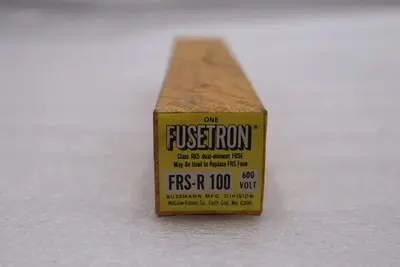 NEW OPEN BOX FRS-R-100 100 Amp Fusetron Time-Delay Fuse, 600V STOCK K-2797