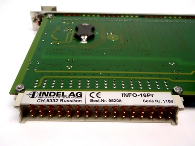 USED INDELAG 24V INPUTS OUTPUTS CH-8332 RUSSIKON CIRCUIT BOARD