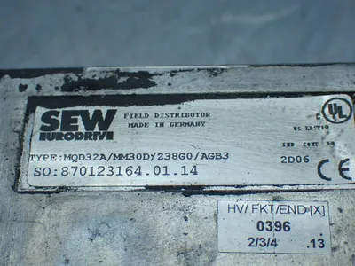 Used SEW EURODRIVE MQD32A/MM30D/Z38G0/AGB3 Variable Speed Drives Ohio US | HGR 24 #838773