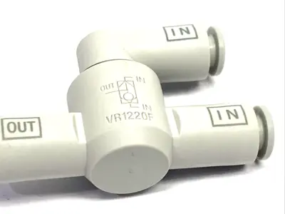 VR1220F-06 | SMC  Shuttle Valve w/ 6mm One-Touch Fitting - New – Open Box