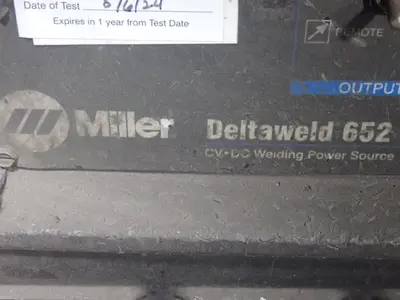 USED MILLER ELECTRIC DELTAWELD 652