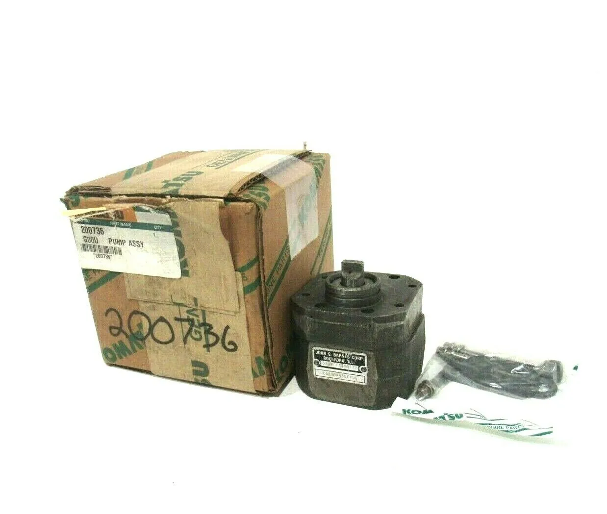 NEW KOMATSU / JOHN S. BARNES GC6290A45DF456 PUMP ASSY. 200736