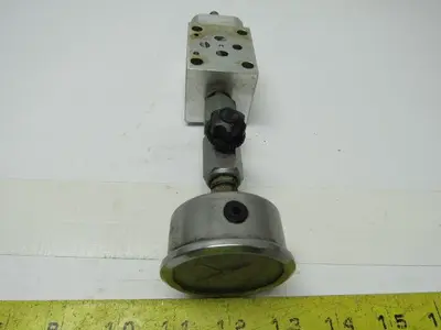 Sun Hydraulics EBP Sandwich Body Aluminum Hydraulic Manifold W/0-1500 Bar Gauge
