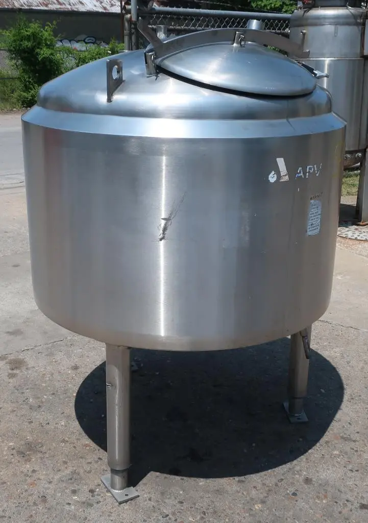 SPC9045  Tank 125 gallon vertical tank, Stainless Steel, 75 MAWP @350 F, -20 @ 75 PSIG jacket, dish