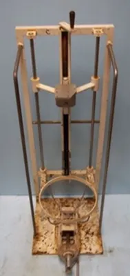 QTY. 1. ROUND BOTTOM TANK OR FLASK HAND CRANK LIFT...