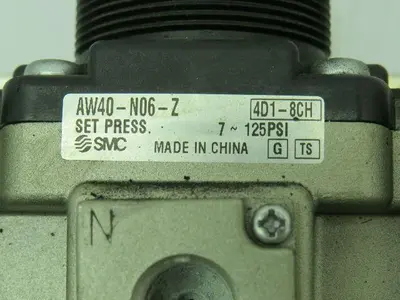 SMC AV500-N06-5DZ Valve 24VDC W/AFM40-N06D-Z Valve 150 PSI W/AW40-N06-Z 125 PSI