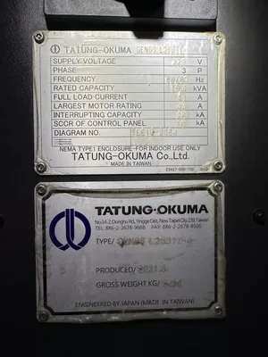 2020 TATUNG-OKUMA L250 II-e CNC Lathe | Machinery For Sale (12)