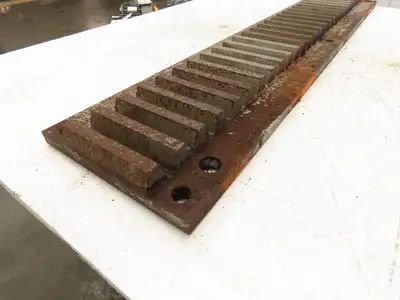 Steel Rectangular Gear Rack 2DP Pitch 29-Teeth 5.5" Width 45" OAL