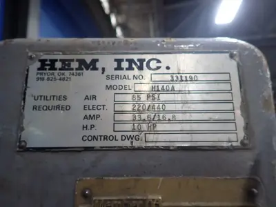 Used HEM, INC H140A Horizontal Band Saws Ohio US | HGR 24 #1278947
