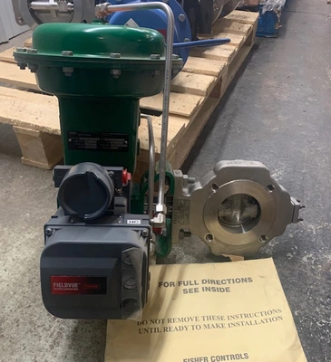 3" Fisher 8580 Stainless Steel Butterfly Valve  New Storeroom Spare